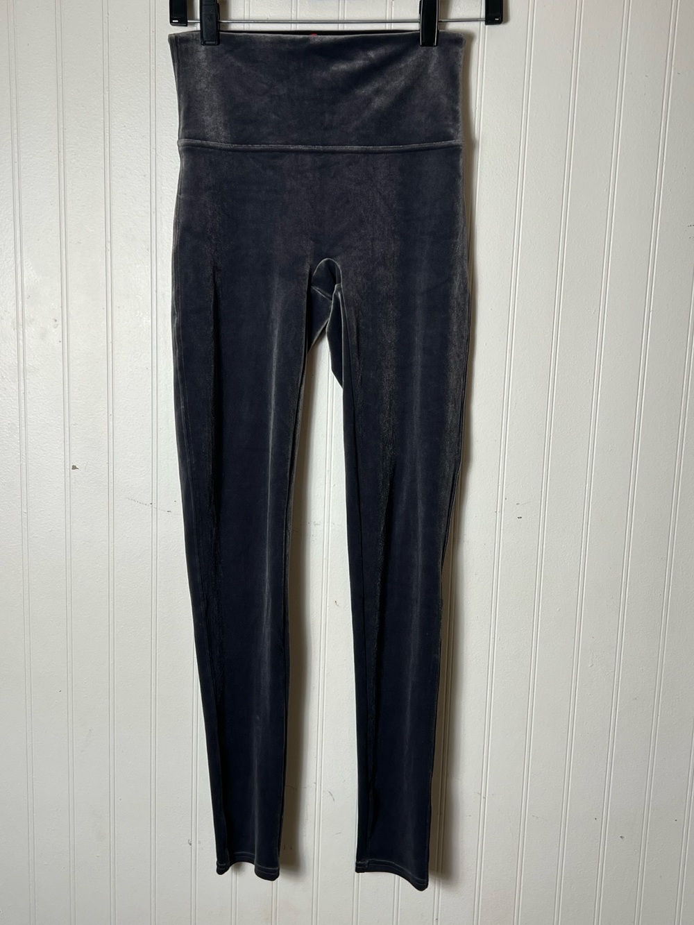 Spanx velour velvet gray leggings medium
